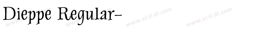 Dieppe Regular字体转换